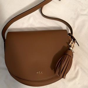 NEW! Ralph Lauren cross body bag with beautiful orange interior